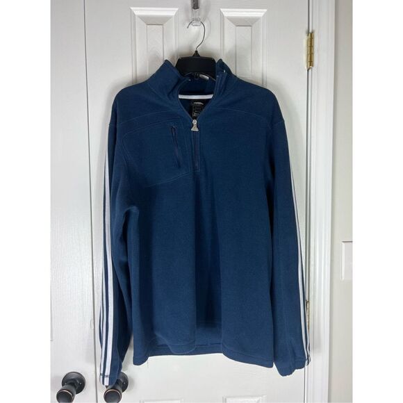 Adidas Mens Fleece Half Zip Pullover Size M - Picture 1 of 3